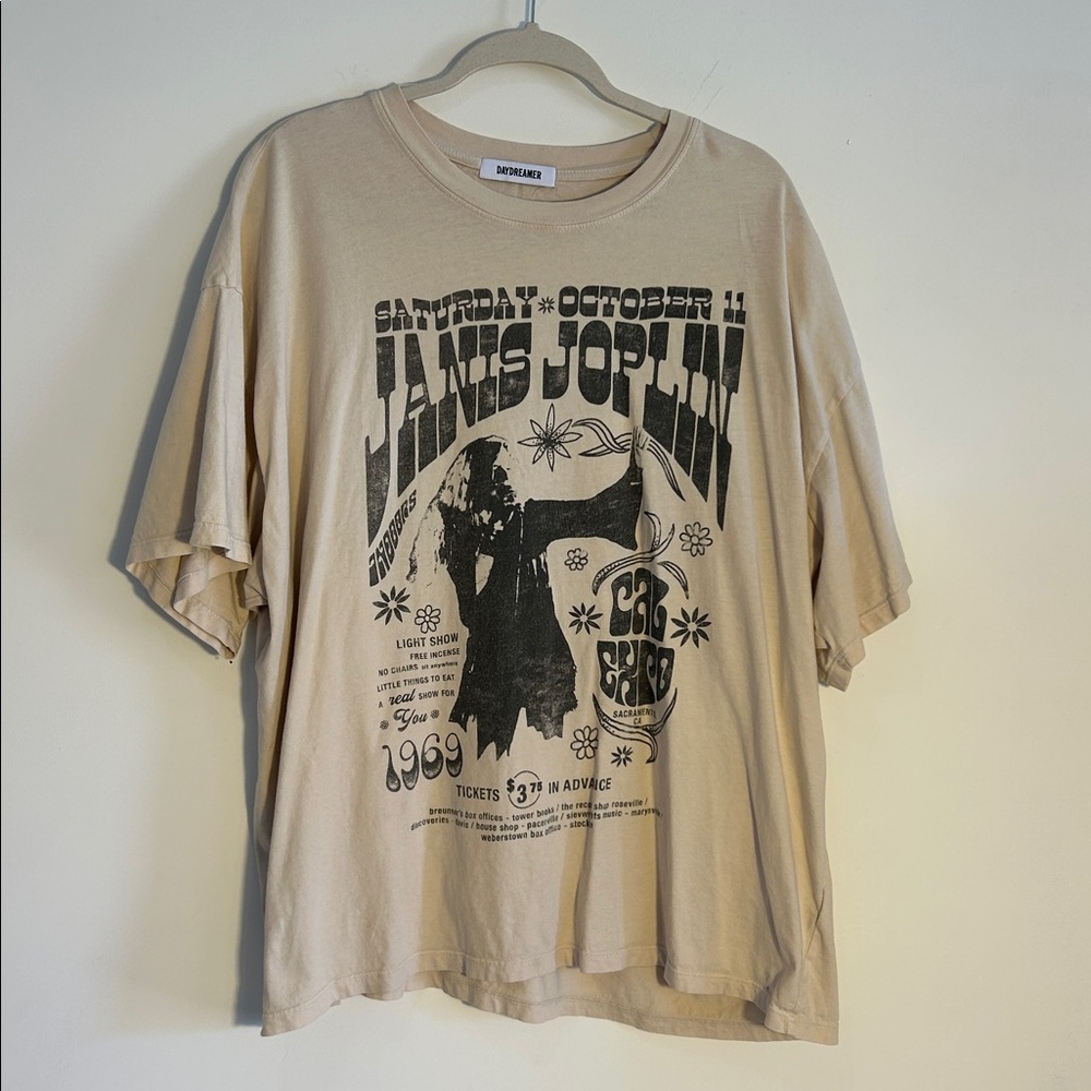 Daydreamer Cream Janis Joplin Tee